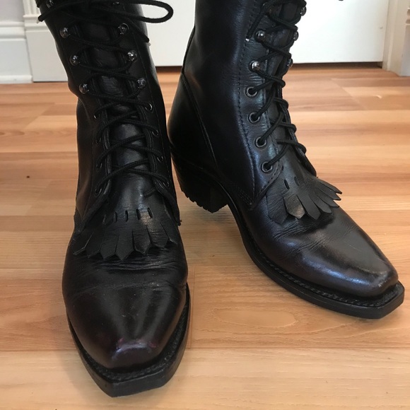 Stewert mfg co fine handmade boots leather cowgirl - Picture 5 of 8